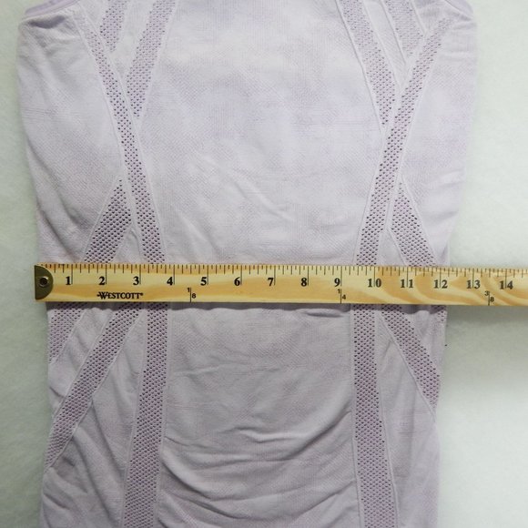 Athleta Active Tank Top Size M Purple Women's Cross Back Built In Bra - Picture 6 of 11